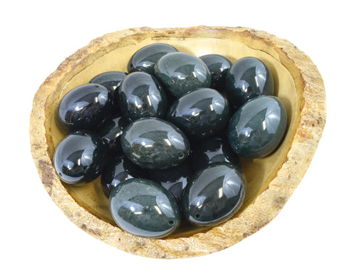 Nephrite Jade Yoni Eggs - GIA Certified