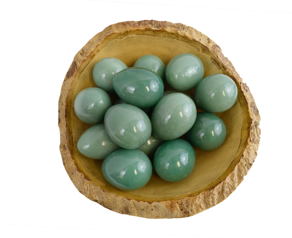 Green Aventurine Yoni Eggs - GIA Certified