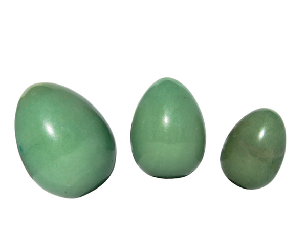 Green Aventurine Yoni Eggs - GIA Certified