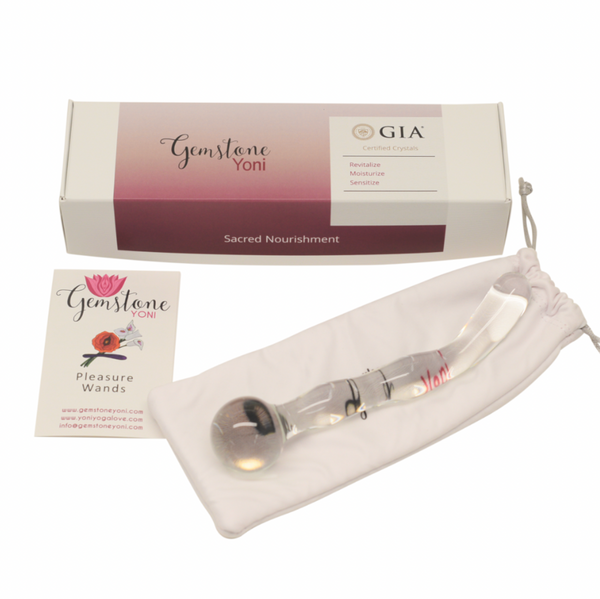 Sensual Swirl Glass Yoni Wand