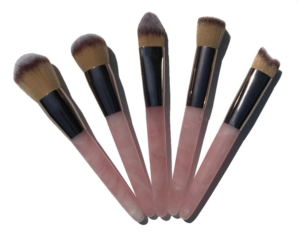 Rose Quartz Makeup Brush Set of 5