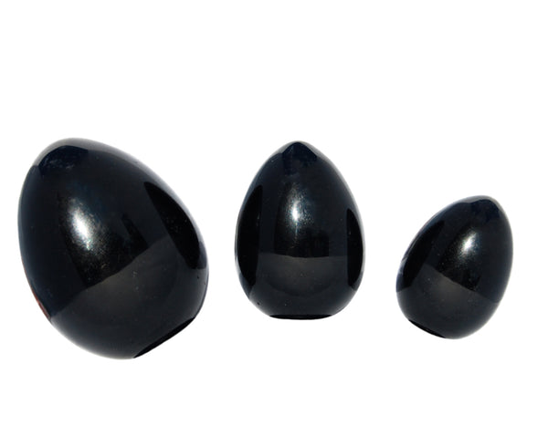 Obsidian Yoni Eggs - GIA Certified