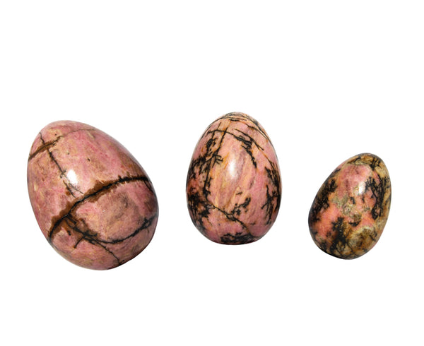 Rhodonite Yoni Eggs - GIA Certified